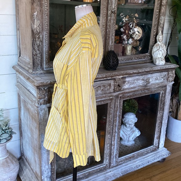 NYMANE ETHICALLY MADE BELTED BLOUSE LARGE NEW - Picture 4 of 9